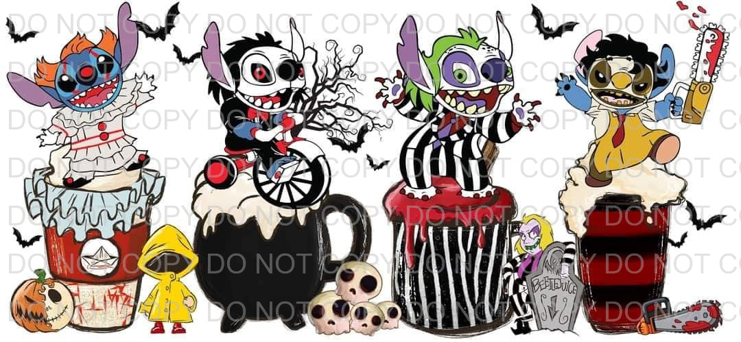 Characters + latte | Sublimation transfer