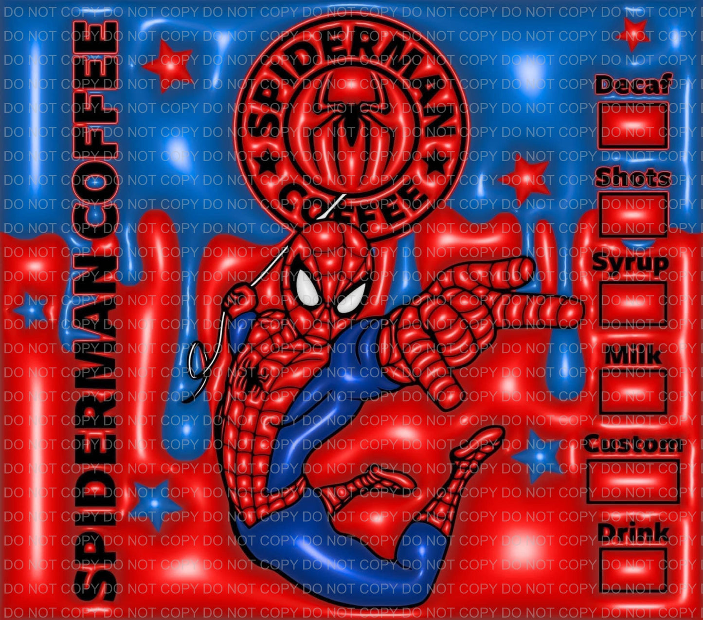 Characters + coffee | Sublimation transfer