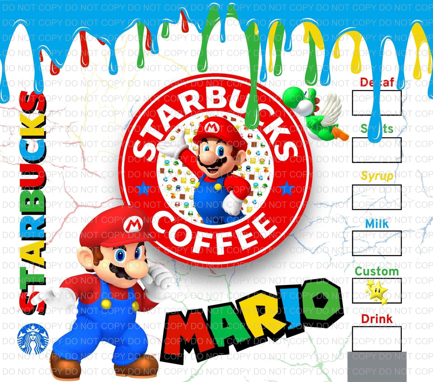 Characters + coffee | Sublimation transfer