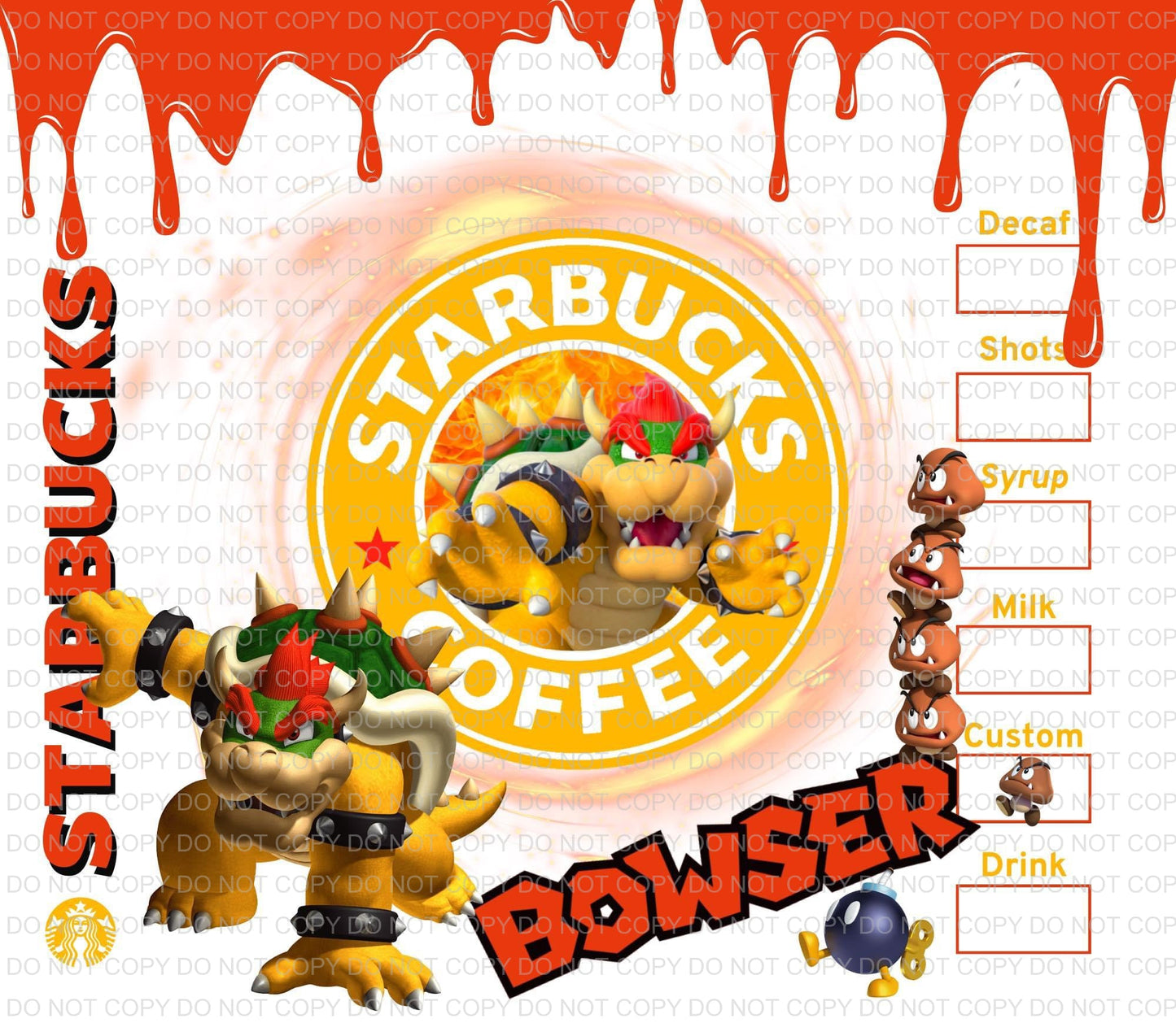 Characters + coffee | Sublimation transfer