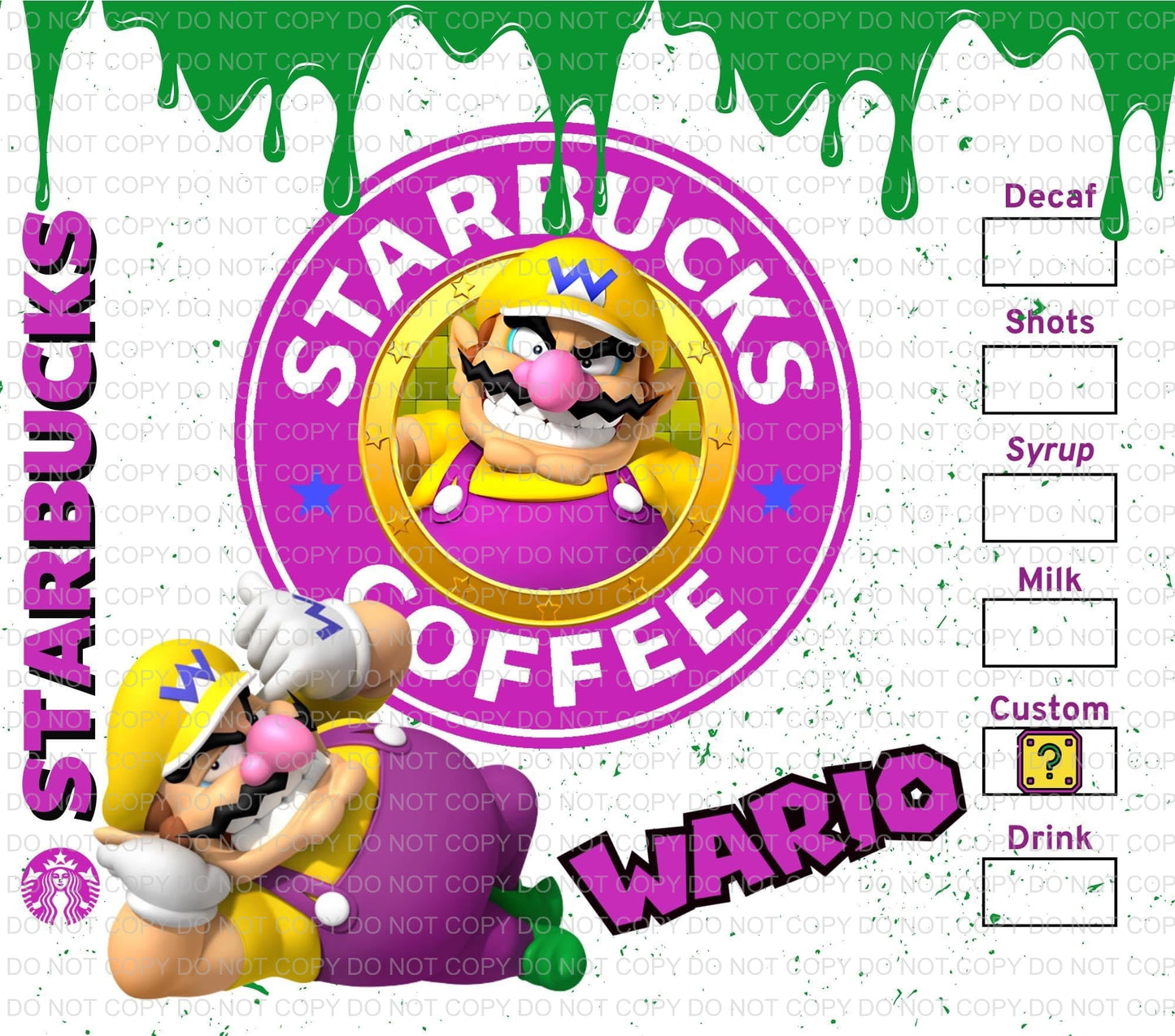 Characters + coffee | Sublimation transfer