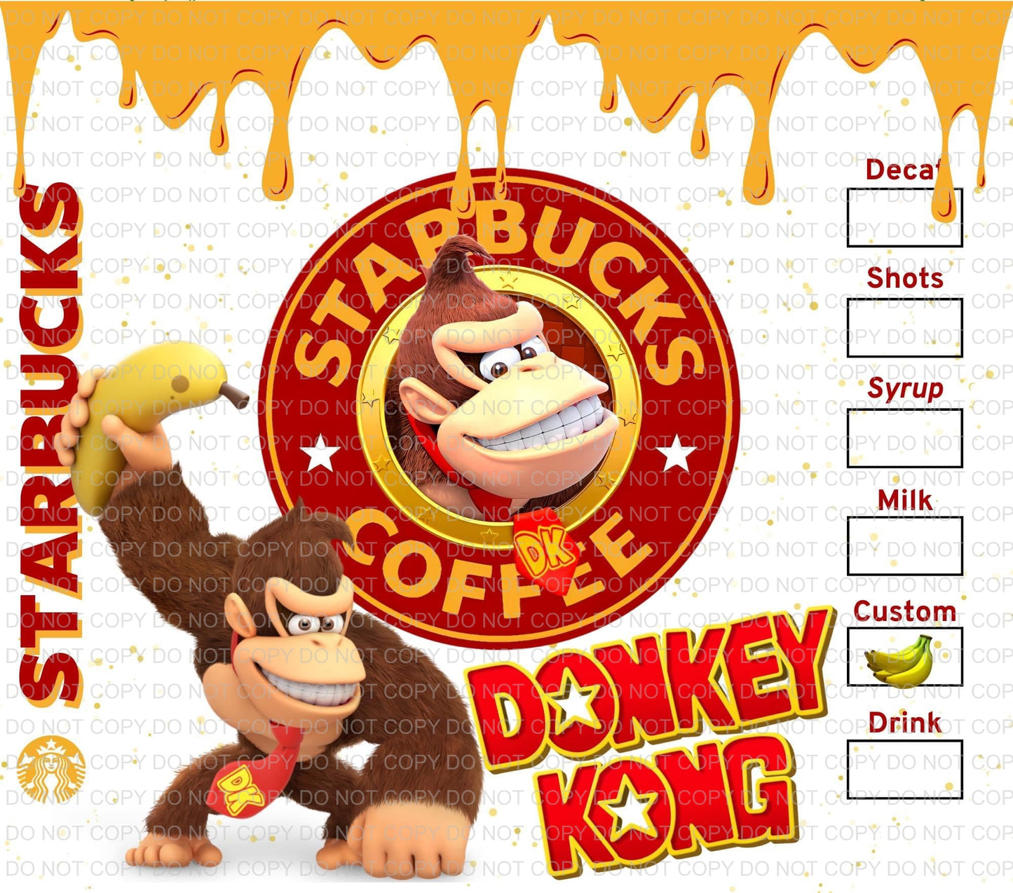 Characters + coffee | Sublimation transfer