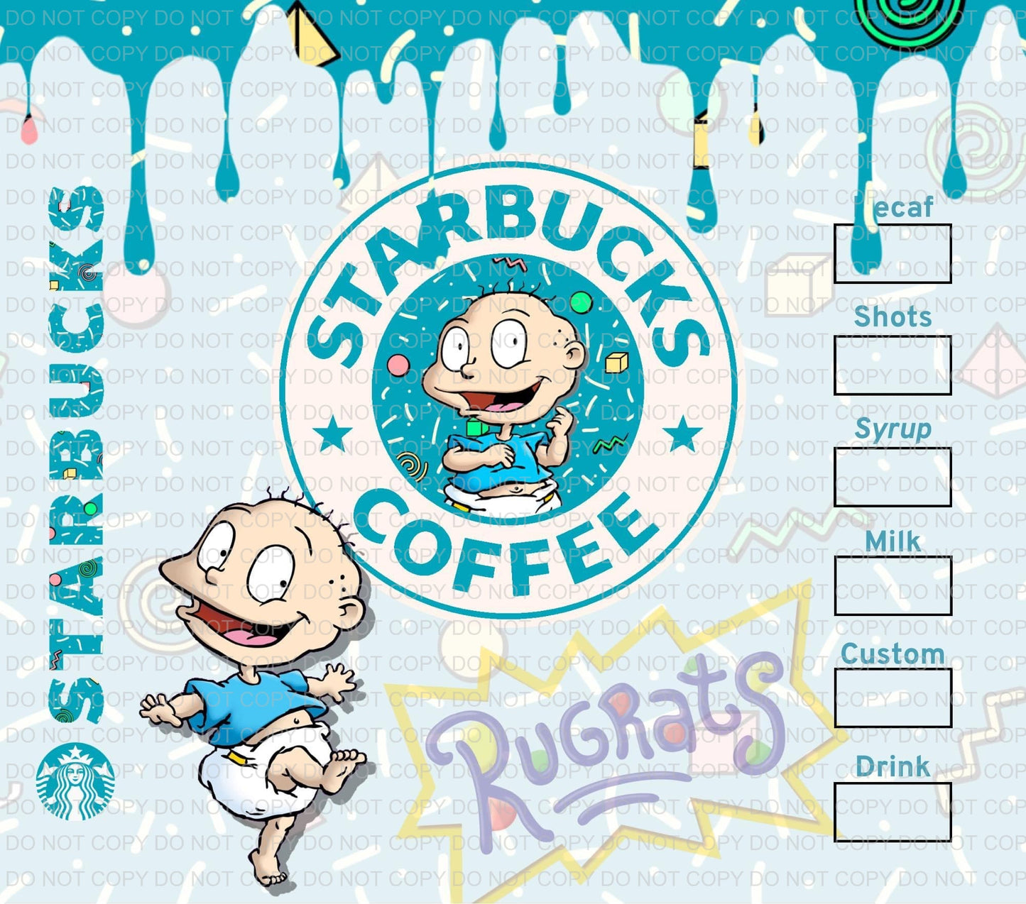 Characters + coffee | Sublimation transfer