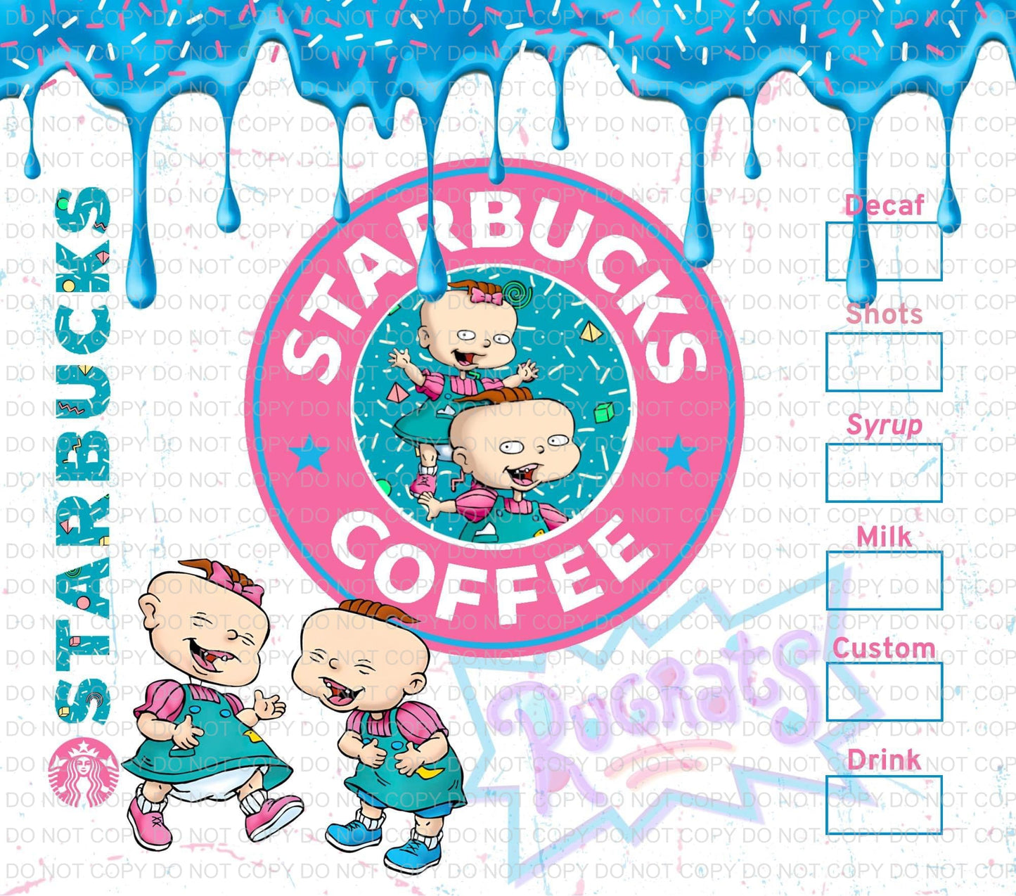 Characters + coffee | Sublimation transfer
