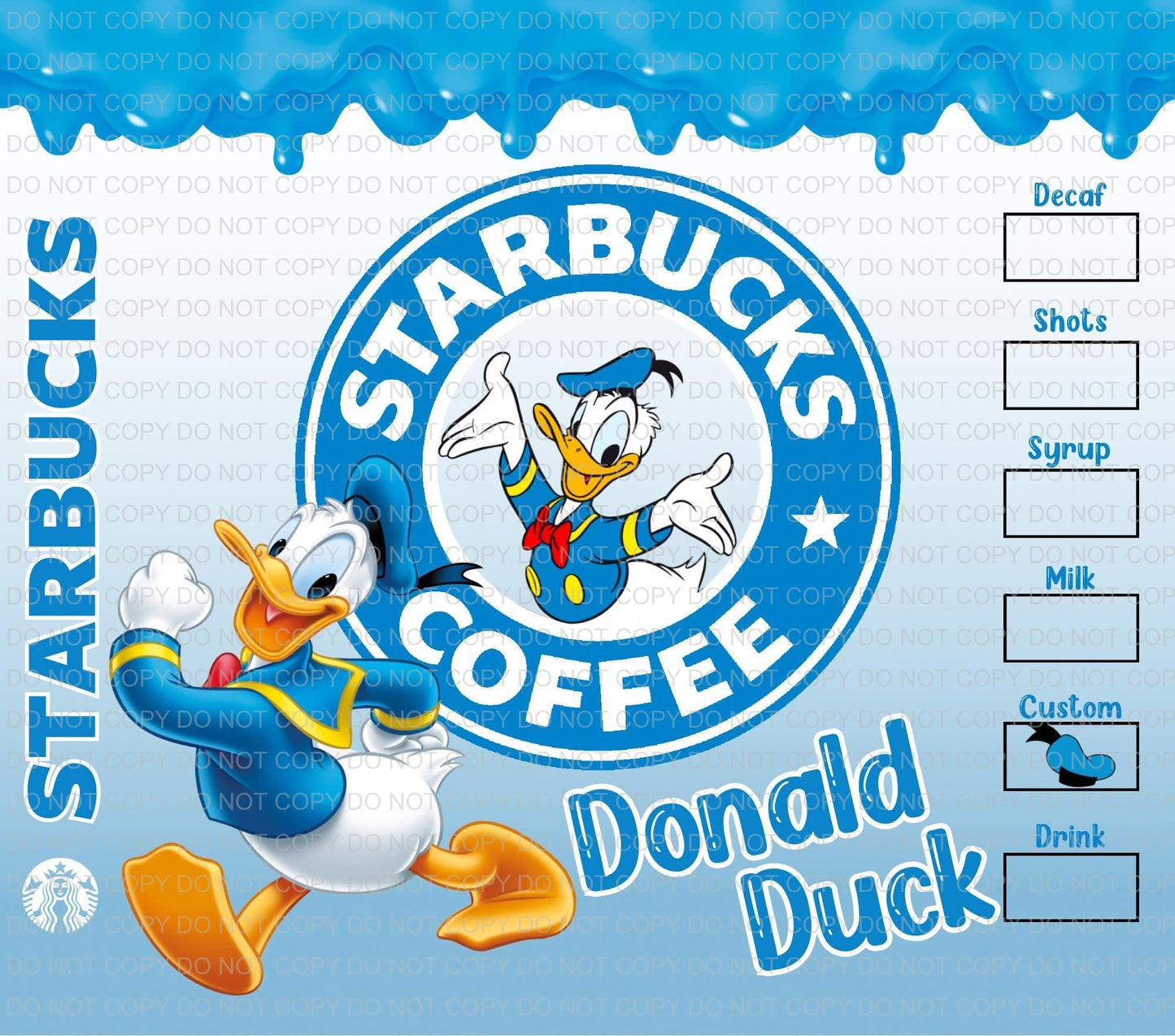 Characters + coffee | Sublimation transfer