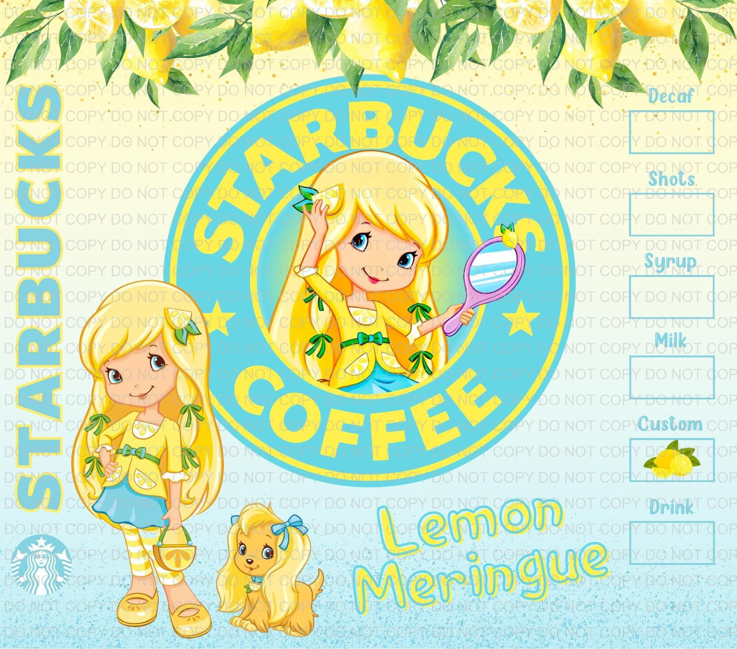 Characters + coffee | Sublimation transfer