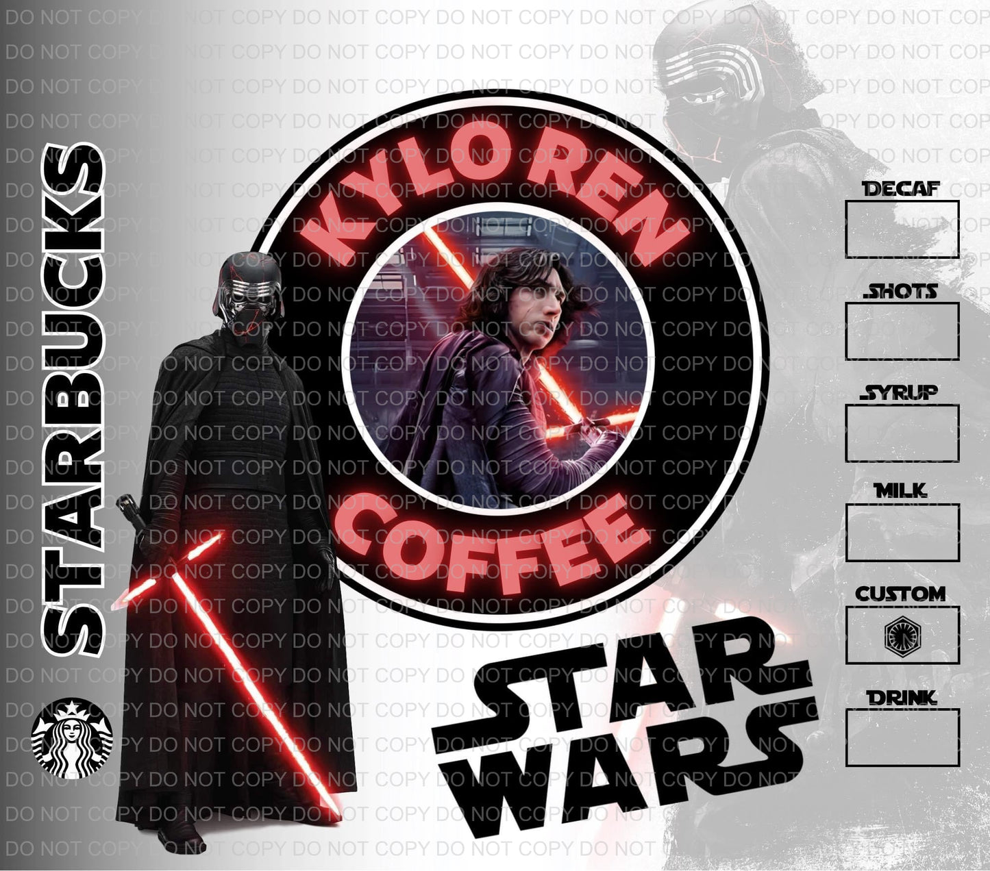 Characters + coffee | Sublimation transfer