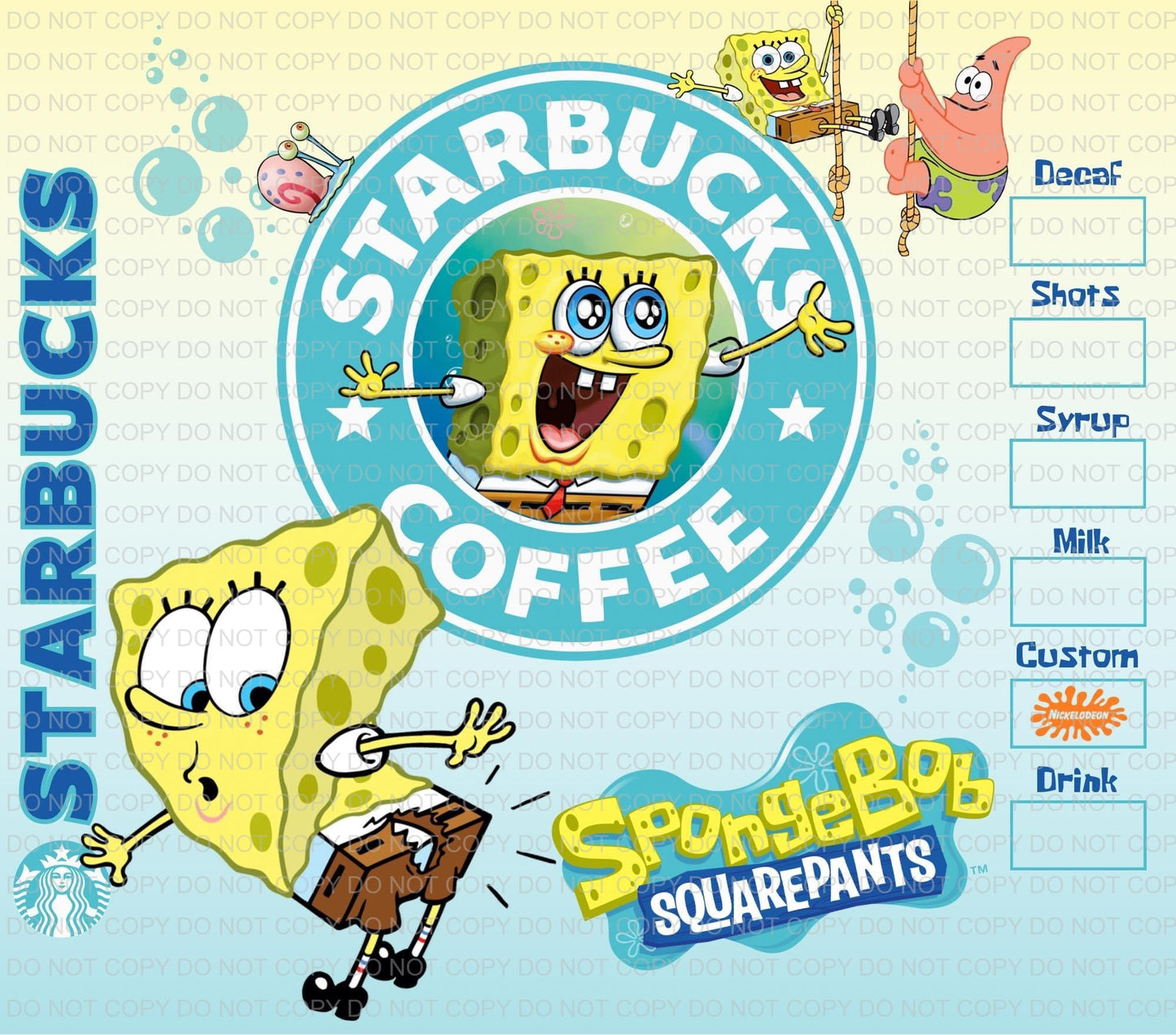 Characters + coffee | Sublimation transfer