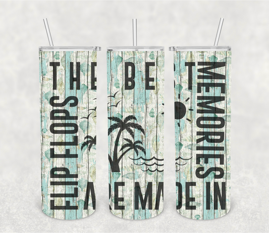 The best memories are made in flipflops | Sublimation transfer