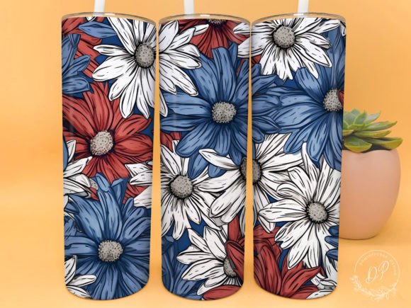 Patriotic daisies | Sublimation transfer