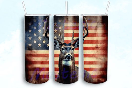 Patriotic + rustic deer | Sublimation transfer