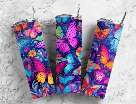 Purple butterflies | Sublimation transfer