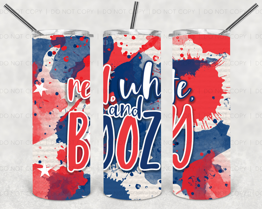 Red, white & boozy | Sublimation transfer