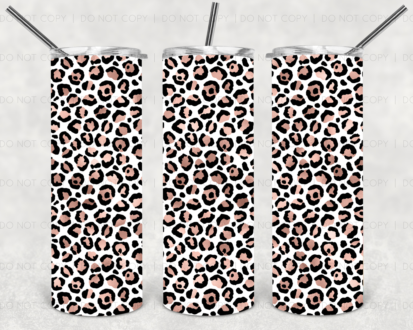 Rose gold + leopard | Sublimation transfer