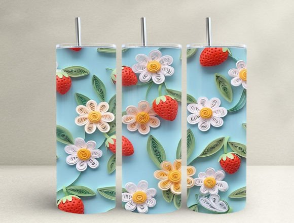 3D strawberries | Sublimation transfer