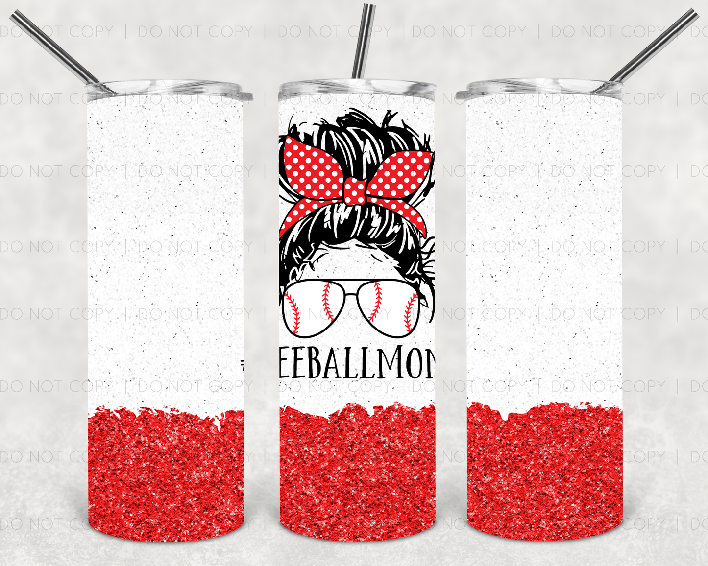 Tee ball mom + bun | Sublimation transfer