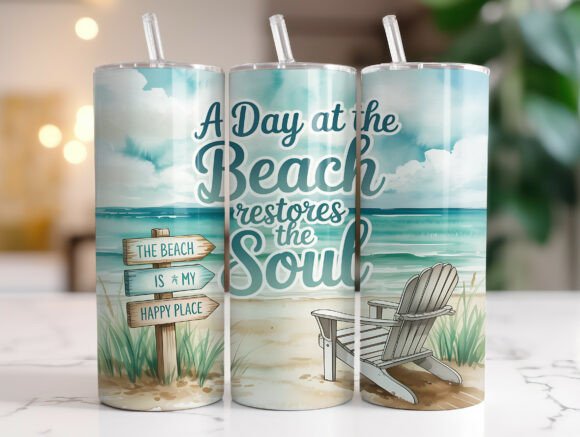 A day at the beach | Sublimation transfer
