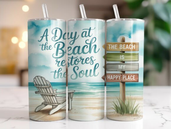 Tropical beach | Sublimation transfer
