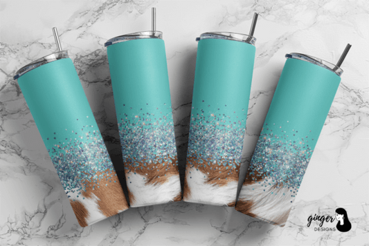 Turquoise + cowhide | Sublimation transfer