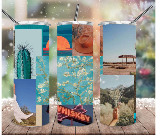 Western collage | Sublimation transfer