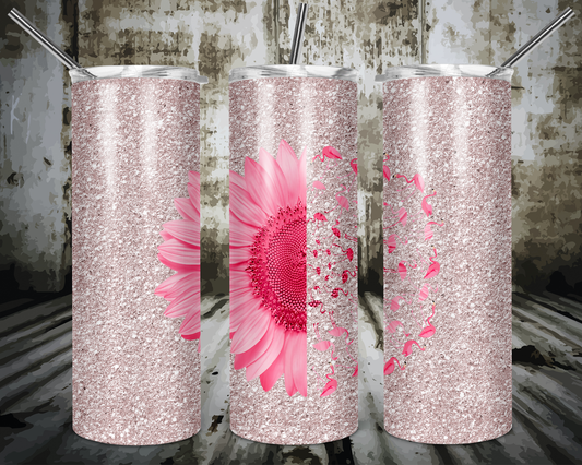 Flamingo + breast cancer awareness | Sublimation transfer
