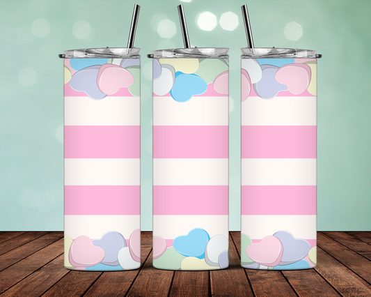 candy heart + stripes | Sublimation transfer