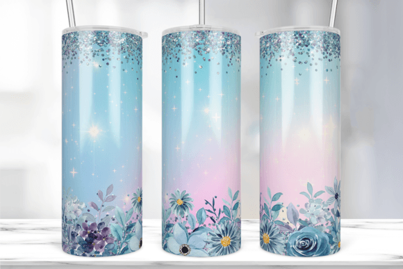 Florals + glitter | Sublimation transfer