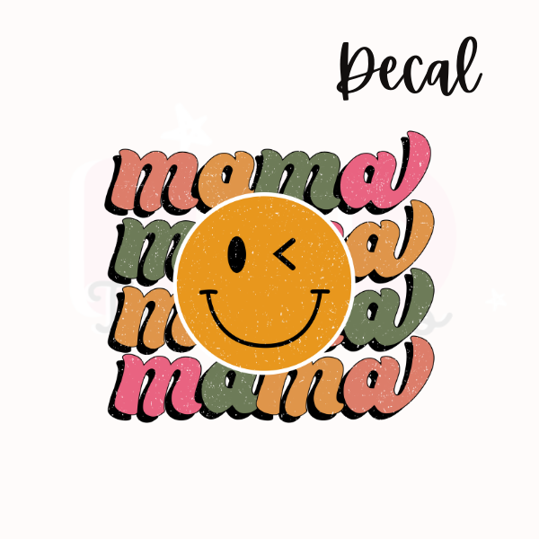 Mama + smiley | Decal