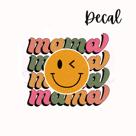 Mama + smiley | Decal