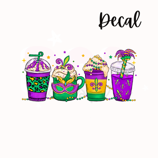 Marti Gras coffee | Decal