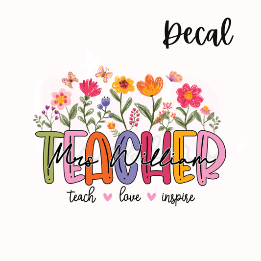 Teacher | Decal