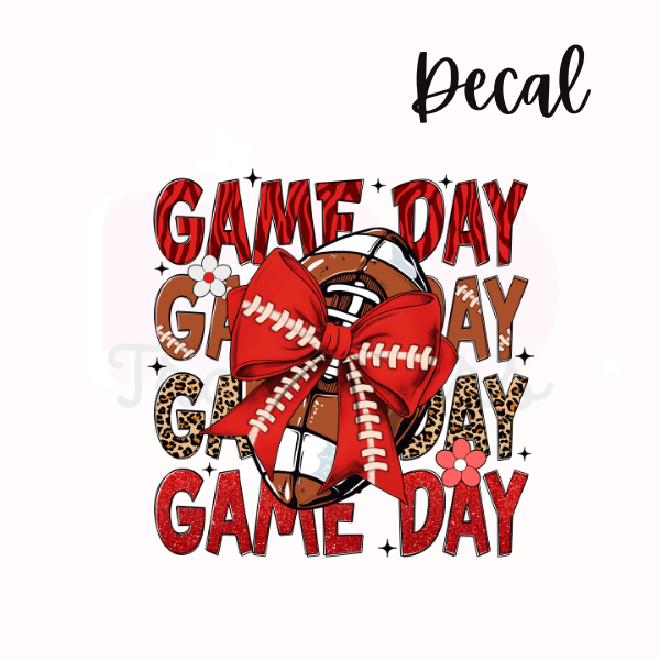 Game day + football | Decal