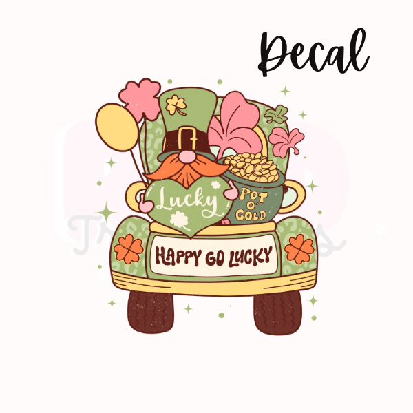 Happy go lucky | Decal