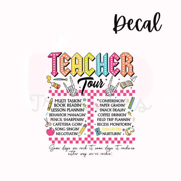 Teacher tour | Decal