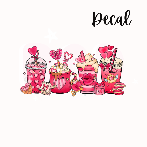 Valentines coffee | Decal