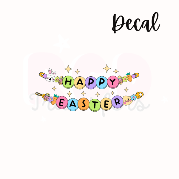 Happy Easter friendship bracelet | Decal