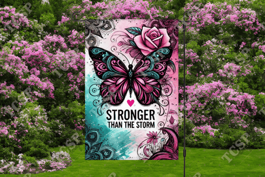 Stronger | Garden flag sublimation transfer