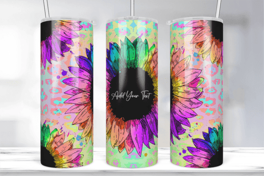 colorful sunflowers | Sublimation transfer
