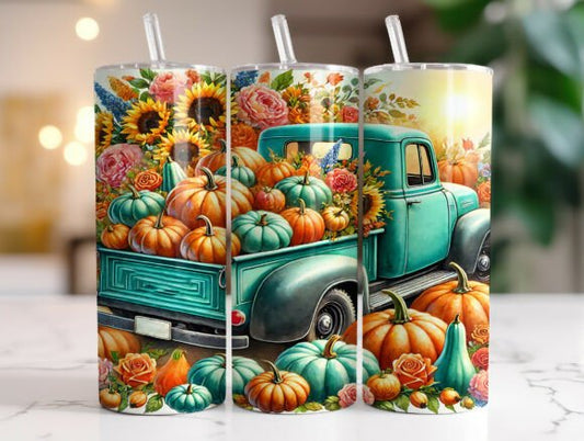 Pumpkins + truck | Sublimation transfer