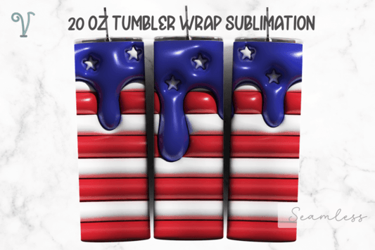 3D puffy paint patriotic | Sublimation transfer