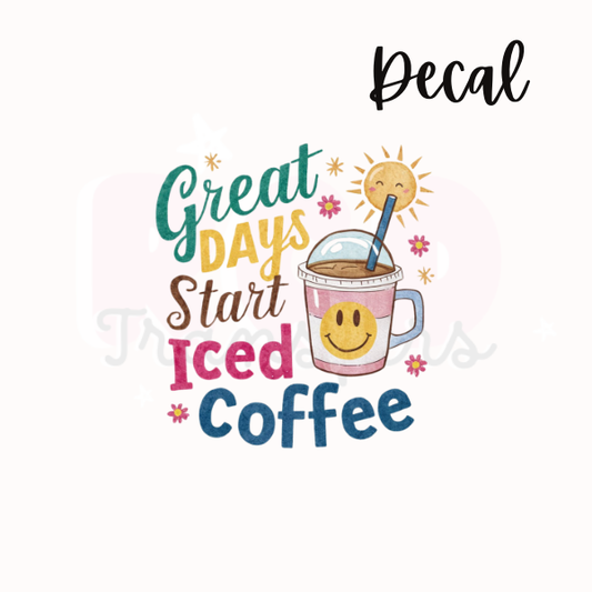 Iced coffee | Decal