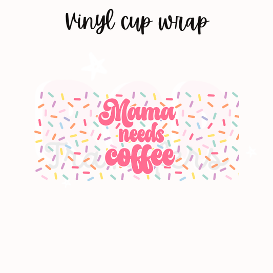 Mama needs coffee | 16oz glass can