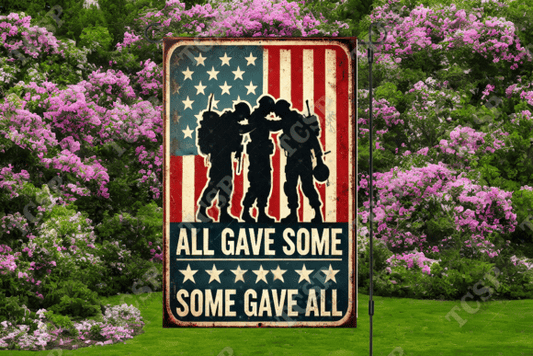 All gave some | Garden flag sublimation transfer