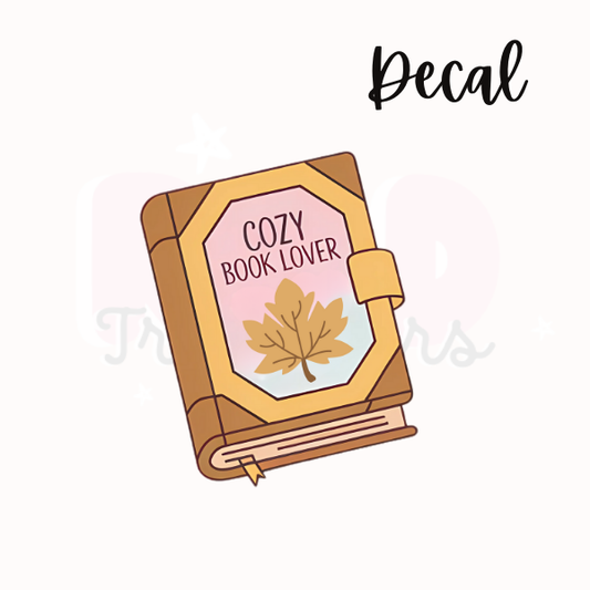 Cozy book lover | Decal