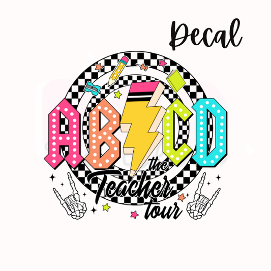 AB/CD teacher tour | Decal