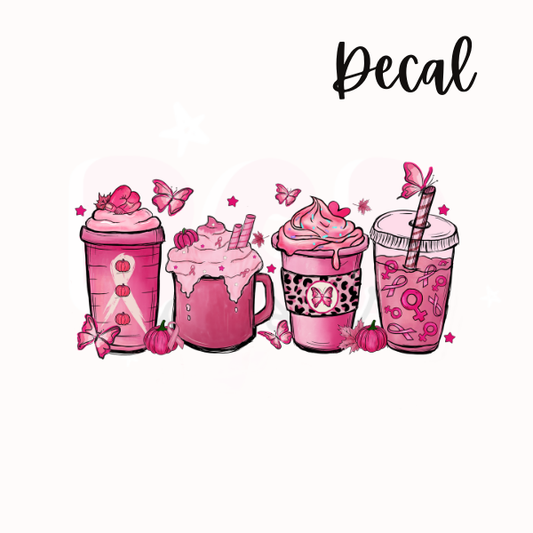 Cancer awareness coffee | Decal