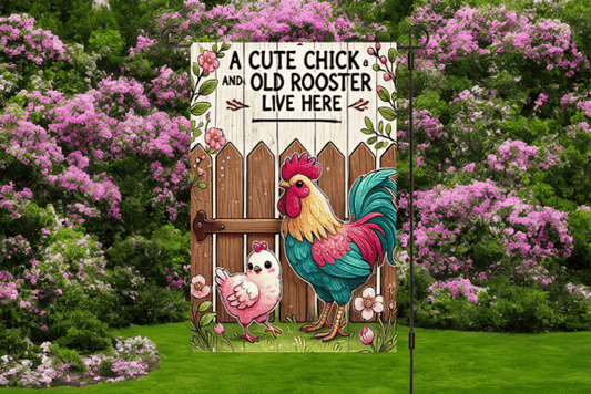 Cute chick | Garden flag sublimation transfer