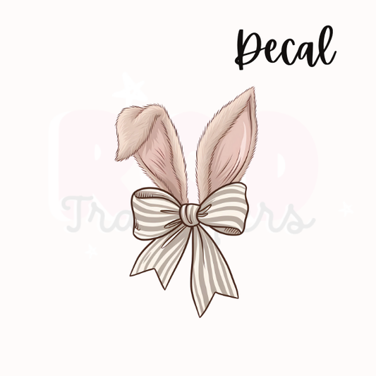 Bunny ears + bow | Decal