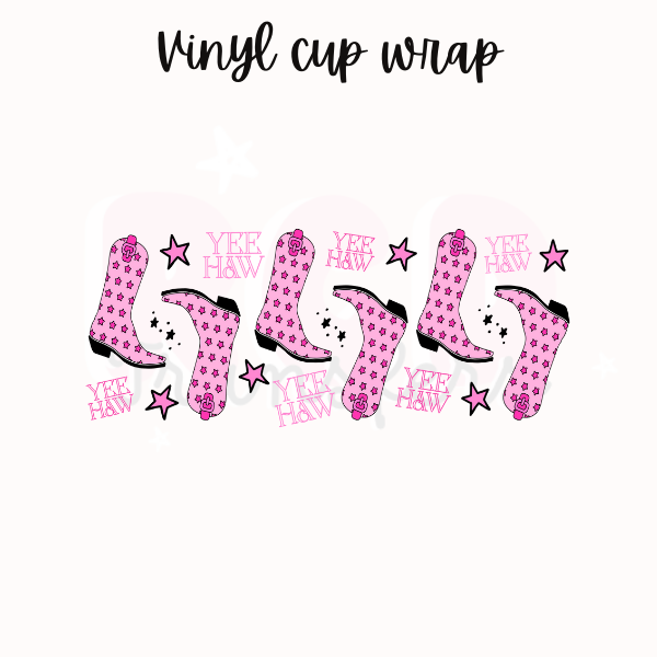 Yee haw + boots | 16oz glass can