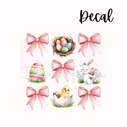 Easter + bows | Decal